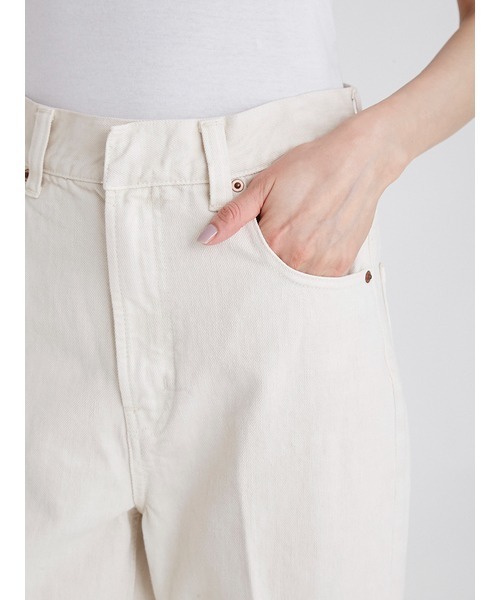 Mila Owen（ミラオーウェン）の「ハイウエストセンタープレスデニム（デニムパンツ・レディース・ブラック/オフホワイト/ブルー・1/0）」の10枚目の写真