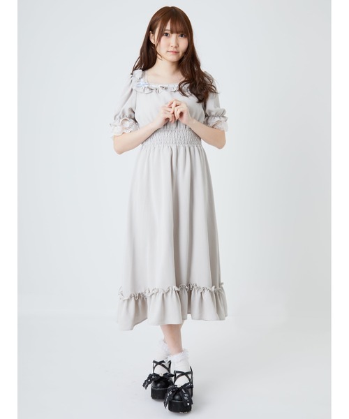 セール スクエア開きシャーリングワンピース ワンピース Ank Rouge アンクルージュ のファッション通販 Zozotown