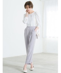 フロントツータックストレートパンツ