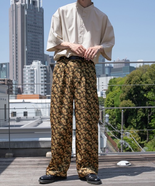 kutir（クティール）の「スナップボタンバンドカラーシャツ（シャツ/ブラウス・メンズ・ライトブルー/オフホワイト/ダークパープル・MEDIUM/LARGE）」の12枚目の写真