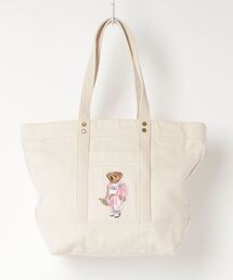 ポロ ラルフローレン ミディアム キャンバス トートバッグ ピクニック ポロベア POLO RALPH LAUREN（ポロ ラルフ ローレン）の「キャンバス
