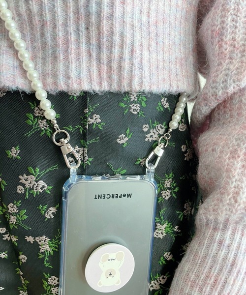 Me%（ミィパーセント）の「パールモバイルストラップ（スマホグッズ・レディース・ホワイト・FREE）」の8枚目の写真