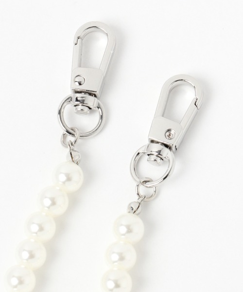 Me%（ミィパーセント）の「パールモバイルストラップ（スマホグッズ・レディース・ホワイト・FREE）」の13枚目の写真