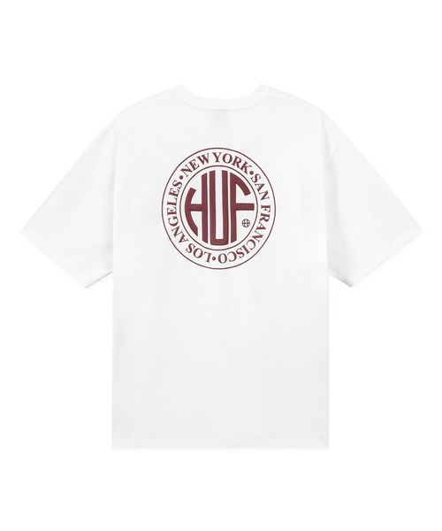 HUF（ハフ）の「REGIONAL S/SL TEE / HUF ハフ Tシャツ（Tシャツ/カットソー・メンズ・オリーブ/ホワイト/ブラック/ホワイト×レッド/ホワイト×ネイビー/ホワイト×グリーン・MEDIUM/X-LARGE/LARGE/SMALL/XX-LARGE）」の3枚目の写真