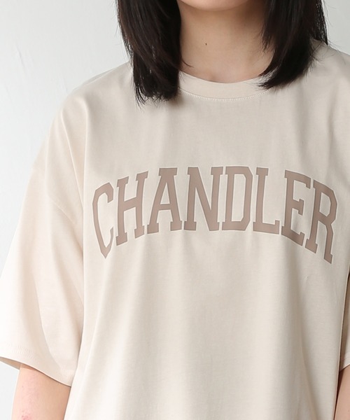 Honeys（ハニーズ）の「カレッジプリントＴシャツ（Tシャツ/カットソー・レディース・ベージュ/ブラウン/スミクロ/ブルー系その他/ピンク系その他/アイボリー・LL/S/M/L）」の12枚目の写真