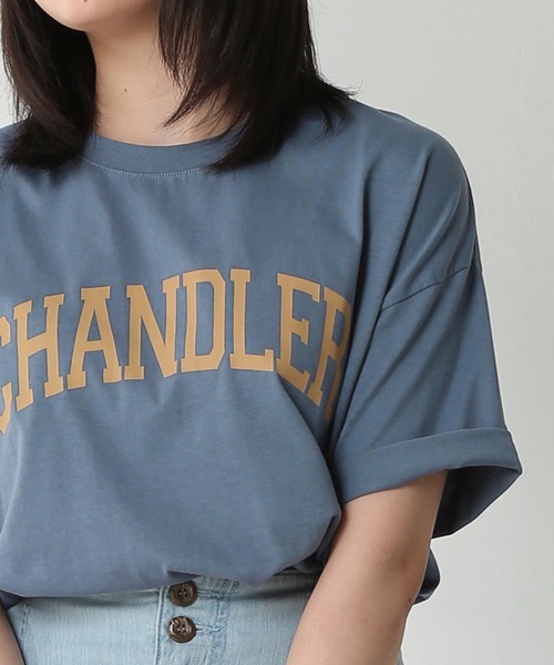 Honeys（ハニーズ）の「カレッジプリントＴシャツ（Tシャツ/カットソー・レディース・ベージュ/ブラウン/スミクロ/ブルー系その他/ピンク系その他/アイボリー・LL/S/M/L）」の19枚目の写真