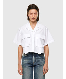 DIESEL | レディース シャツ クロップド丈 ルーズフィット(シャツ/ブラウス)
