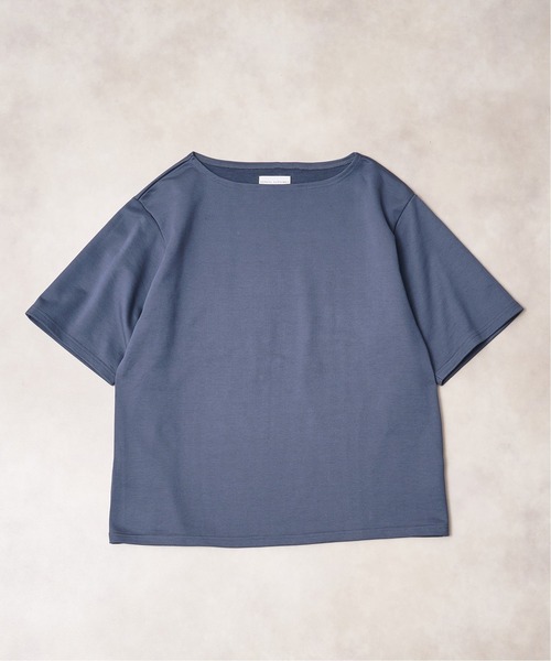 MANUAL ALPHABET（マニュアル アルファベット）の「MANUAL ALPHABET ボートネックワイドカットソー（Tシャツ/カットソー・メンズ・ホワイト/アイボリー/キャメル/クリアブルー・MEDIUM/LARGE）」の3枚目の写真