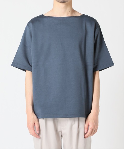 MANUAL ALPHABET（マニュアル アルファベット）の「MANUAL ALPHABET ボートネックワイドカットソー（Tシャツ/カットソー・メンズ・ホワイト/アイボリー/キャメル/クリアブルー・MEDIUM/LARGE）」の15枚目の写真