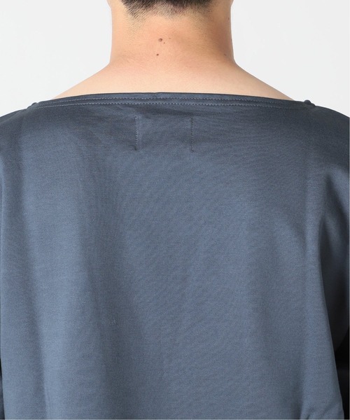 MANUAL ALPHABET（マニュアル アルファベット）の「MANUAL ALPHABET ボートネックワイドカットソー（Tシャツ/カットソー・メンズ・ホワイト/アイボリー/キャメル/クリアブルー・MEDIUM/LARGE）」の18枚目の写真