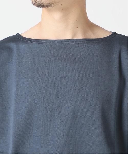 MANUAL ALPHABET（マニュアル アルファベット）の「MANUAL ALPHABET ボートネックワイドカットソー（Tシャツ/カットソー・メンズ・ホワイト/アイボリー/キャメル/クリアブルー・MEDIUM/LARGE）」の19枚目の写真