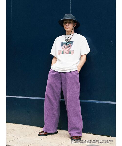 jouetie(ジュエティ)の「『幽☆遊☆白書』浦飯幽助 BIG Tシャツ【ユニセックス】(Tシャツ/カットソー・レディース・オフホワイト/ブラック/グリーン・MEDIUM)」の13枚目の写真