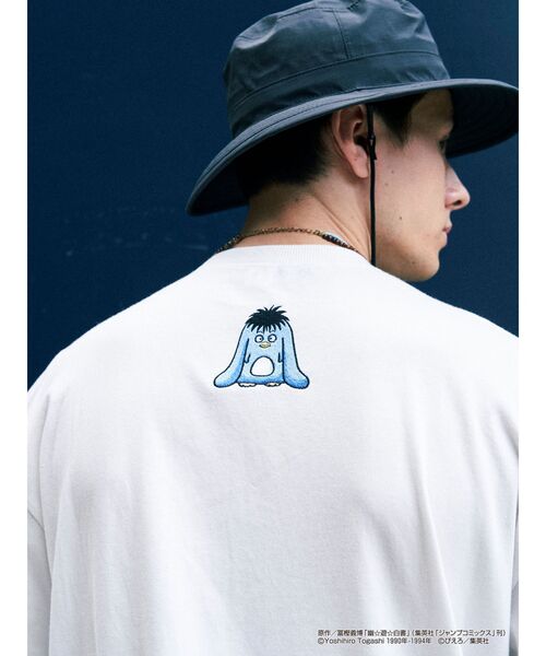 jouetie(ジュエティ)の「『幽☆遊☆白書』浦飯幽助 BIG Tシャツ【ユニセックス】(Tシャツ/カットソー・レディース・オフホワイト/ブラック/グリーン・MEDIUM)」の9枚目の写真