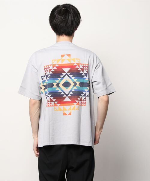 PENDLETON(ペンドルトン)の「Back Print Tee(Tシャツ/カットソー・メンズ・ブラック/ターコイズブルー/グレー/オフホワイト/パープル/チャコールグレー/ベージュ・L/M/S)」の12枚目の写真