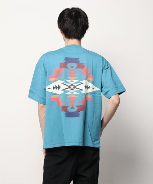 PENDLETON(ペンドルトン)の「Back Print Tee(Tシャツ/カットソー・メンズ・ブラック/ターコイズブルー/グレー/オフホワイト/パープル/チャコールグレー/ベージュ・L/M/S)」の10枚目の写真