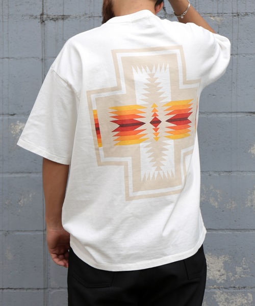 PENDLETON(ペンドルトン)の「Back Print Tee(Tシャツ/カットソー・メンズ・ブラック/ターコイズブルー/グレー/オフホワイト/パープル/チャコールグレー/ベージュ・L/M/S)」の2枚目の写真