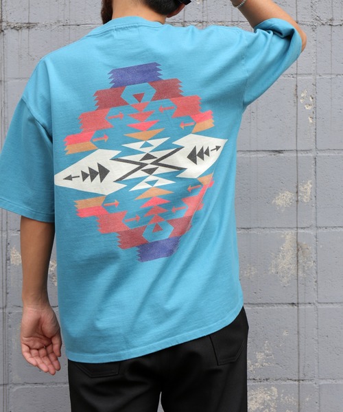 PENDLETON(ペンドルトン)の「Back Print Tee(Tシャツ/カットソー・メンズ・ブラック/ターコイズブルー/グレー/オフホワイト/パープル/チャコールグレー/ベージュ・L/M/S)」の6枚目の写真