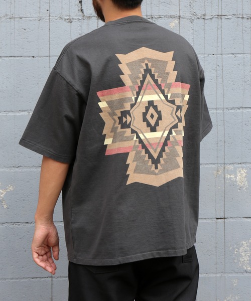 PENDLETON(ペンドルトン)の「Back Print Tee(Tシャツ/カットソー・メンズ・ブラック/ターコイズブルー/グレー/オフホワイト/パープル/チャコールグレー/ベージュ・L/M/S)」の4枚目の写真