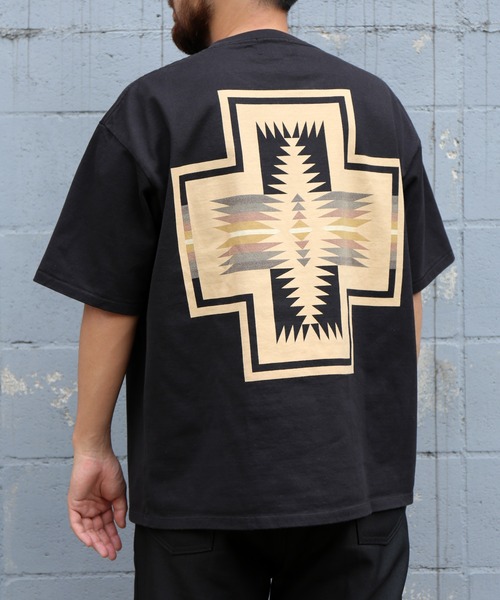 PENDLETON(ペンドルトン)の「Back Print Tee(Tシャツ/カットソー・メンズ・ブラック/ターコイズブルー/グレー/オフホワイト/パープル/チャコールグレー/ベージュ・L/M/S)」の3枚目の写真