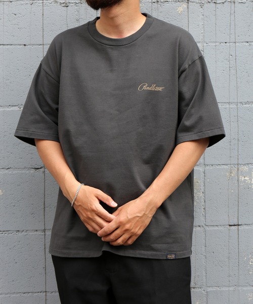 PENDLETON(ペンドルトン)の「Back Print Tee(Tシャツ/カットソー・メンズ・ブラック/ターコイズブルー/グレー/オフホワイト/パープル/チャコールグレー/ベージュ・L/M/S)」の17枚目の写真