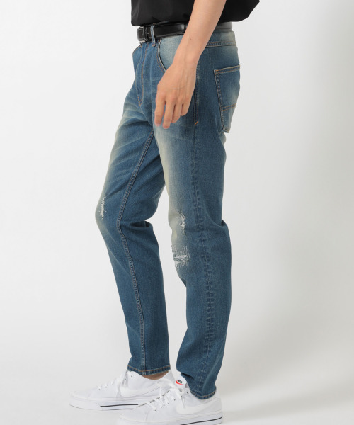 UNION STATION（ユニオンステーション）の「“Charging Thursday ” 【充電の木曜日】【9.4oz】 TCハイパーストレッチデニム（デニムパンツ・メンズ・ブラック/ブルー・LL/S/M/L）」の11枚目の写真