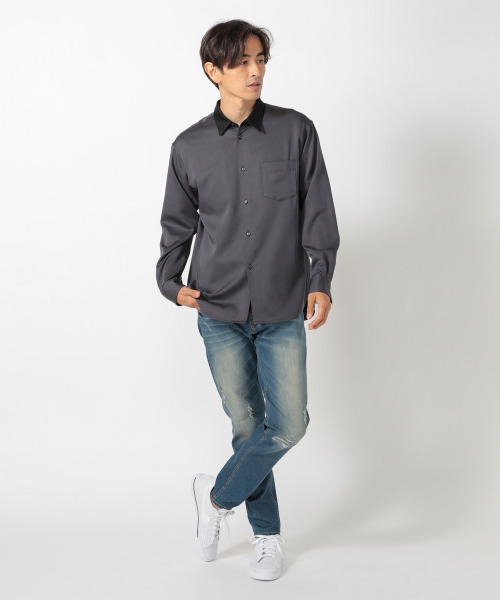 UNION STATION（ユニオンステーション）の「“Charging Thursday ” 【充電の木曜日】【9.4oz】 TCハイパーストレッチデニム（デニムパンツ・メンズ・ブラック/ブルー・LL/S/M/L）」の14枚目の写真