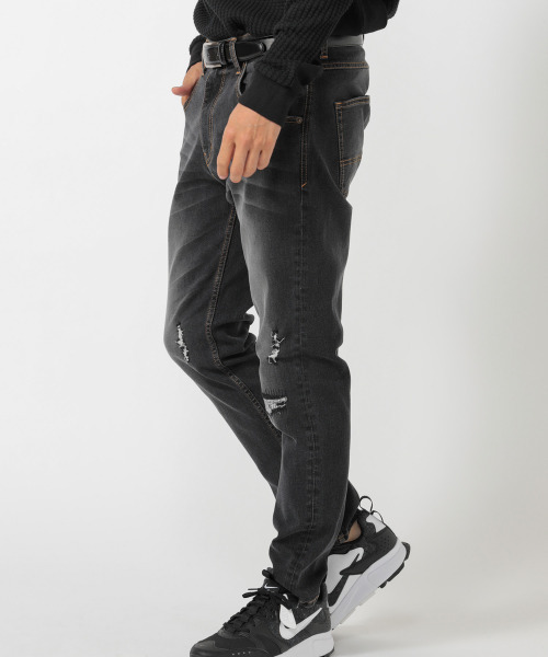 UNION STATION（ユニオンステーション）の「“Charging Thursday ” 【充電の木曜日】【9.4oz】 TCハイパーストレッチデニム（デニムパンツ・メンズ・ブラック/ブルー・LL/S/M/L）」の10枚目の写真