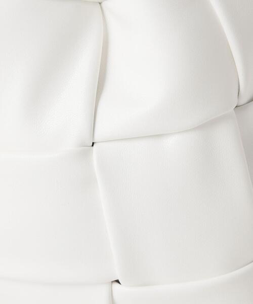 green label relaxing(グリーンレーベルリラクシング)の「ワイド メッシュ ドロスト 巾着 ショルダー バッグ(ショルダーバッグ・レディース・ホワイト/ブラック・FREE)」の7枚目の写真