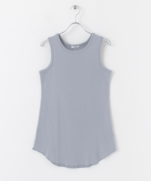 ITEMS URBANRESEARCH(アイテムズ アーバンリサーチ)の「裾ラウンドタンクトップ(タンクトップ・レディース・グレー系その他/オフホワイト/チャコールグレー・FREE)」の14枚目の写真