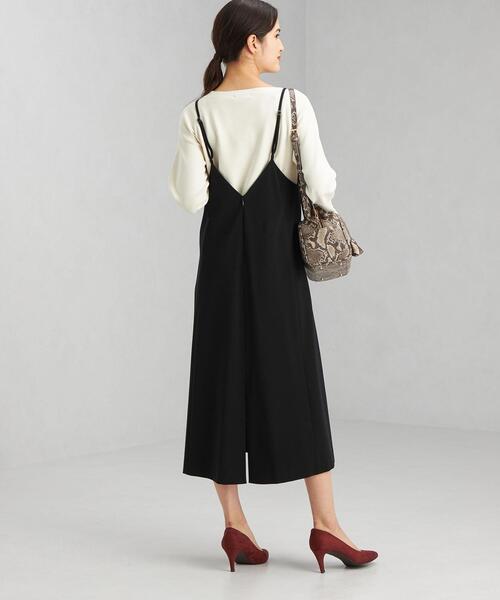 green label relaxing（グリーンレーベルリラクシング）の「フレックス ムーブ ワンピース -ウォッシャブル- -ストレッチ-（ワンピース・レディース・ネイビー/ブラウン・FREE）」の13枚目の写真