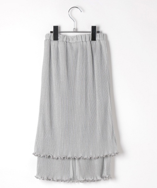 JEANASIS（ジーナシス）の「【KIDS】シアーシャイニーティアードスカート/214797（スカート・キッズ・ブラック/イエロー/ホワイト系その他・120/140）」の4枚目の写真