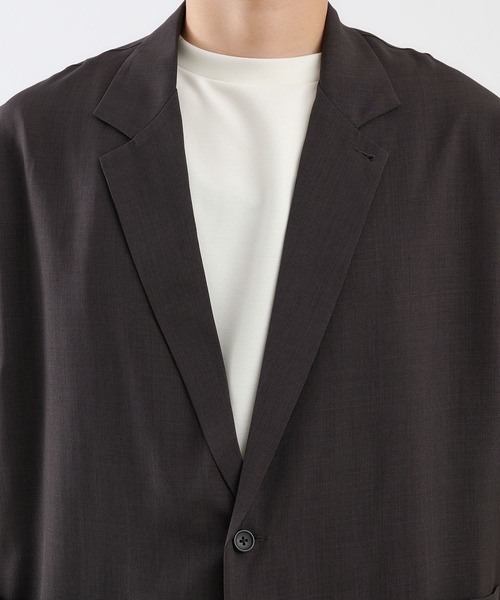 COLONY 2139（コロニートゥーワンスリーナイン）の「KINAGASHIシャツジャケット(セットアップ可)/ビッグシルエットオープンカラーシャツ（シャツ/ブラウス・メンズ・ネイビー/モカ/スミクロ・MEDIUM/LARGE）」の20枚目の写真