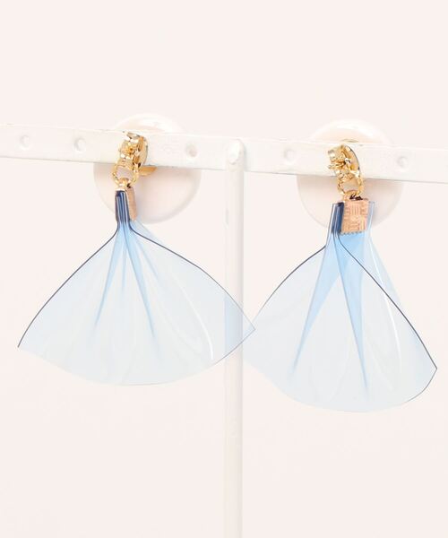 tone(トーン)の「【atelier*mio】クレイ × PVC pierce(ピアス(両耳用)・レディース・ホワイト/パープル/ネイビー/ピンク/イエロー/ミント/ホワイト系その他/ピンク系その他・FREE)」の9枚目の写真