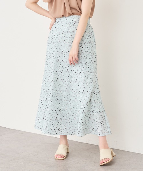 natural couture(ナチュラルクチュール)の「osonoオリジナルフラワースカート(スカート・レディース・アイボリー/ミント・FREE)」の13枚目の写真