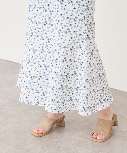 natural couture(ナチュラルクチュール)の「osonoオリジナルフラワースカート(スカート・レディース・アイボリー/ミント・FREE)」の10枚目の写真