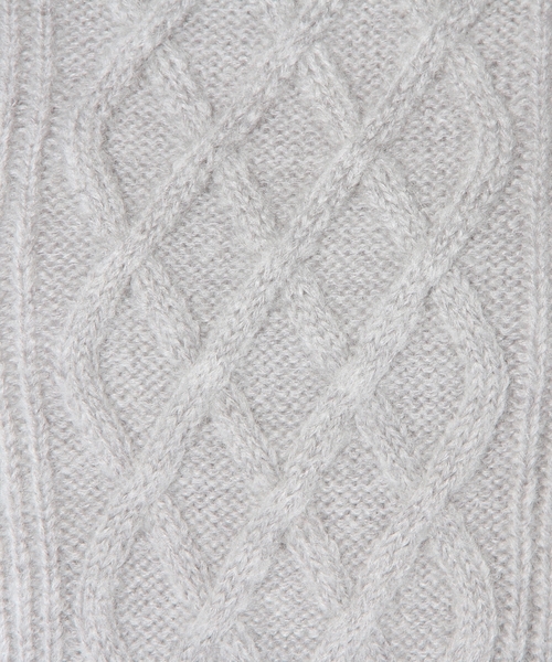 Another Edition（アナザーエディション）の「ケーブルハイネックプルオーバー/ AE CABLE HI/N PO（ニット/セーター・レディース・オフホワイト/グレー/ワインレッド・フリー）」の10枚目の写真