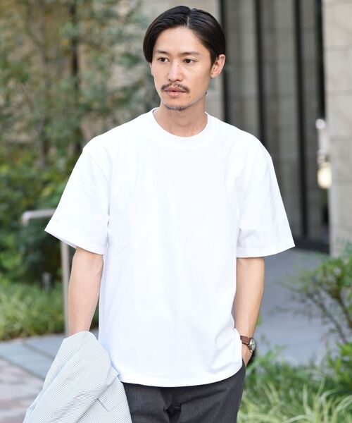 SHIPS（シップス）の「【SHIPS別注】THYARD: ラウンドテール クルーネック プルオーバー Tシャツ（Tシャツ/カットソー・メンズ・ホワイト/ネイビー/ブラック・LARGE/MEDIUM/SMALL/X-LARGE）」の5枚目の写真