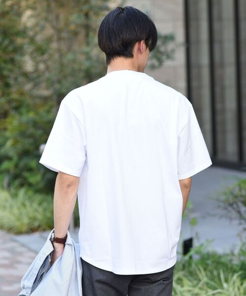 SHIPS（シップス）の「【SHIPS別注】THYARD: ラウンドテール クルーネック プルオーバー Tシャツ（Tシャツ/カットソー・メンズ・ホワイト/ネイビー/ブラック・LARGE/MEDIUM/SMALL/X-LARGE）」の6枚目の写真