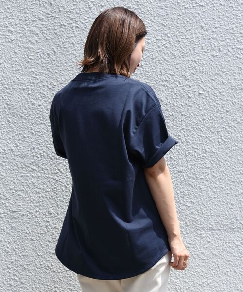 SHIPS（シップス）の「【SHIPS別注】THYARD: ラウンドテール クルーネック プルオーバー Tシャツ（Tシャツ/カットソー・メンズ・ホワイト/ネイビー/ブラック・LARGE/MEDIUM/SMALL/X-LARGE）」の14枚目の写真