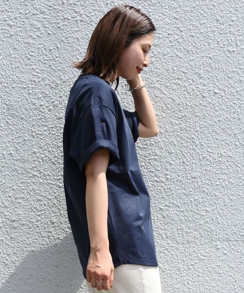 SHIPS（シップス）の「【SHIPS別注】THYARD: ラウンドテール クルーネック プルオーバー Tシャツ（Tシャツ/カットソー・メンズ・ホワイト/ネイビー/ブラック・LARGE/MEDIUM/SMALL/X-LARGE）」の15枚目の写真