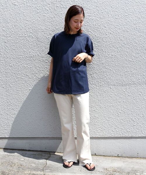 SHIPS（シップス）の「【SHIPS別注】THYARD: ラウンドテール クルーネック プルオーバー Tシャツ（Tシャツ/カットソー・メンズ・ホワイト/ネイビー/ブラック・LARGE/MEDIUM/SMALL/X-LARGE）」の16枚目の写真