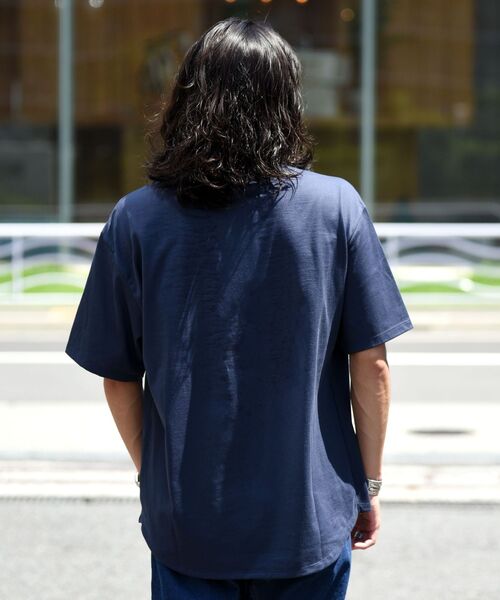 SHIPS（シップス）の「【SHIPS別注】THYARD: ラウンドテール クルーネック プルオーバー Tシャツ（Tシャツ/カットソー・メンズ・ホワイト/ネイビー/ブラック・LARGE/MEDIUM/SMALL/X-LARGE）」の18枚目の写真