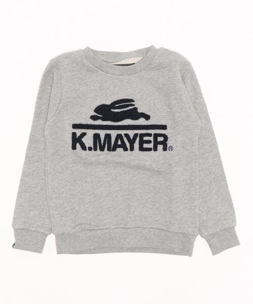 KRIFF MAYER Kid's Collection（クリフメイヤーキッズコレクション）の「裏毛スウェット(サガラロゴ)（スウェット・キッズ・ベージュ/チャコール/カラフル/グレー/グリーン・170/160/150/120/130/140）」の2枚目の写真