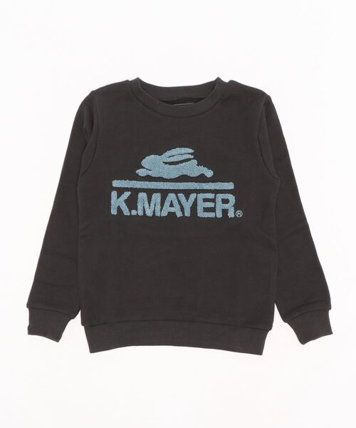 KRIFF MAYER Kid's Collection（クリフメイヤーキッズコレクション）の「裏毛スウェット(サガラロゴ)（スウェット・キッズ・ベージュ/チャコール/カラフル/グレー/グリーン・170/160/150/120/130/140）」の3枚目の写真