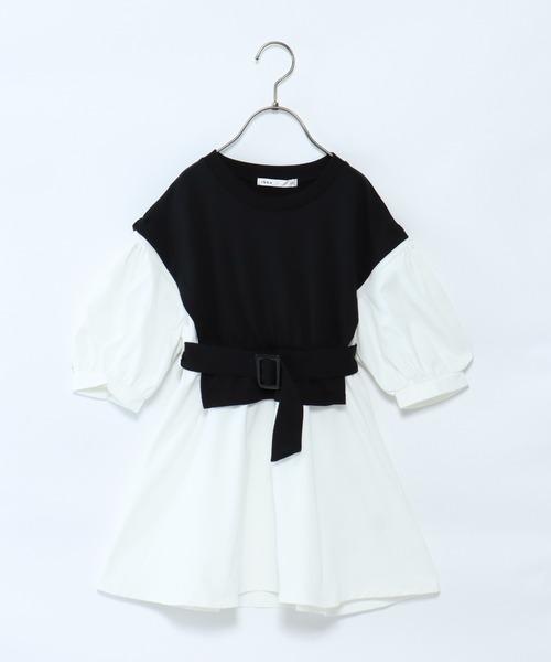 ikka（イッカ）の「【キッズ】ベストレイヤードドッキングワンピース（100~160cm）（ワンピース・キッズ・ブラック/ベージュ・110/120/150/160/100/130/140）」の11枚目の写真