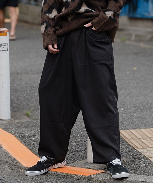 ストレッチワイドベイカーパンツ Care21 21 カーゴパンツ Cavaria キャバリア のファッション通販 Zozotown