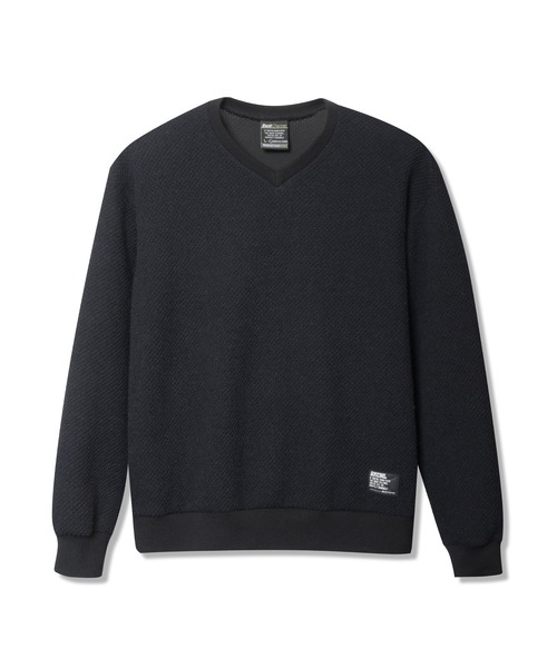 Back Channel（バックチャンネル）の「V NECK WOOL SWEAT（ニット/セーター・メンズ・オリーブドラブ/ミックスグレー/ネイビー・X-LARGE/SMALL/XX-LARGE/LARGE/MEDIUM）」の17枚目の写真