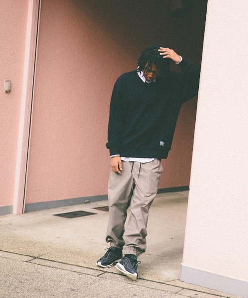 Back Channel（バックチャンネル）の「V NECK WOOL SWEAT（ニット/セーター・メンズ・オリーブドラブ/ミックスグレー/ネイビー・X-LARGE/SMALL/XX-LARGE/LARGE/MEDIUM）」の18枚目の写真