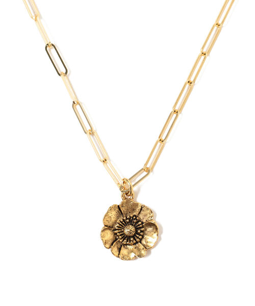 Ray BEAMS（レイビームス）の「Ray BEAMS / クラシカル フラワー ネックレス（ネックレス・レディース・ゴールド・ONE SIZE）」の2枚目の写真