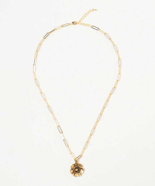 Ray BEAMS（レイビームス）の「Ray BEAMS / クラシカル フラワー ネックレス（ネックレス・レディース・ゴールド・ONE SIZE）」の3枚目の写真